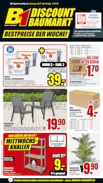 Aktueller B1 Discount Baumarkt Baumärkte Prospekt für Grumbach: BESTPREISE DER WOCHE! mit 6} Seiten, 05.07.2025 - 11.07.2025