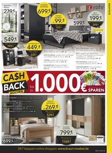 Bett im BRAUN Möbel-Center Prospekt "Großes Maifest" mit 20 Seiten (Reutlingen)