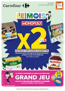 Prospectus Carrefour à Gex, "LE MOIS MONOPOLY", 106 pages de promos valables du 09/09/2025 au 22/09/2025