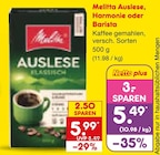 Aktuelle Melitta Angebote bei Netto Marken-Discount in Bielefeld Aktuelles Auslese Harmonie oder Barista Angebot bei Netto Marken-Discount in Bielefeld ab 5,49 €