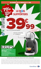 Promos Dolce Gusto dans le catalogue "LE MOIS DES SUPPORTERS" de Carrefour à la page 2 Promos Dolce Gusto dans le catalogue "LE MOIS DES SUPPORTERS" de Carrefour à la page 2