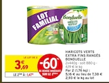 Haricots Verts Extra Fins Rangés - Bonduelle dans le catalogue Intermarché Super