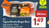 Vegane Brioche-Burger-Buns im Angebot bei ALDI SÜD in Heilbronn Vegane Brioche-Burger-Buns Angebote von BBQ bei ALDI SÜD Heilbronn für 1,49 €