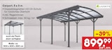 Carport, 5 x 3 m Angebote von Juskys bei Netto Marken-Discount Recklinghausen für 899,99 €