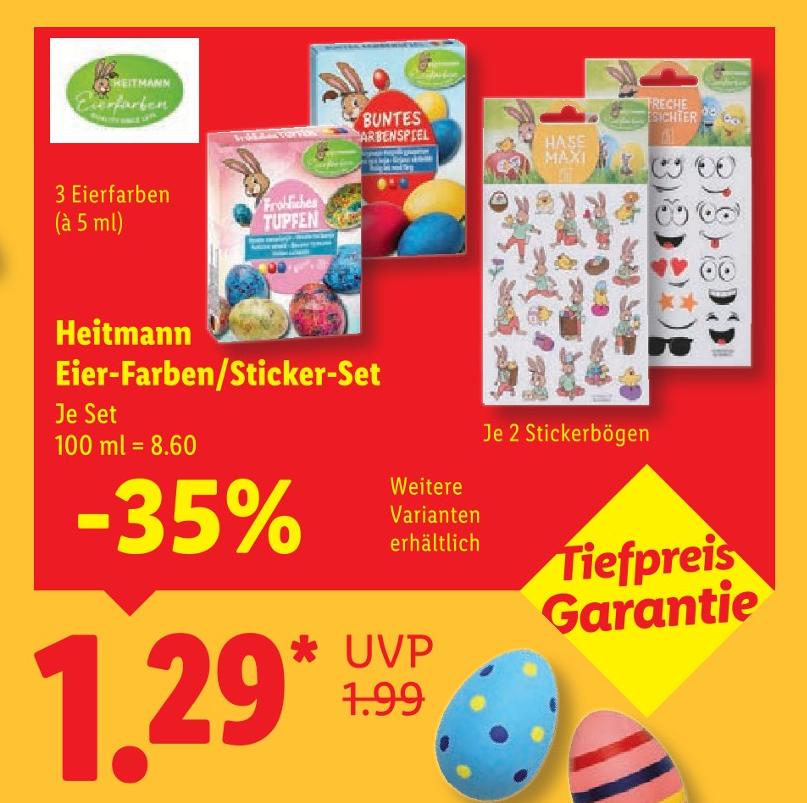 Eier-Farben/Sticker-Set