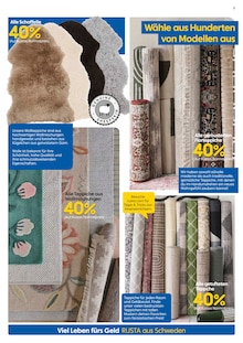 Teppichboden im Rusta Prospekt "Willkommen zu Hause in Schweden!" mit 18 Seiten (Jena)