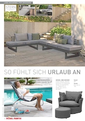 Aktueller Möbel Martin Prospekt mit Schaukelstuhl, "Wohnfühl-Ideen für Balkon und Garten!", Seite 40