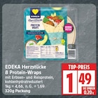 Herzstücke 8 Protein-Wraps von EDEKA für 1,49 € bei EDEKA im Angebot Herzstücke 8 Protein-Wraps von EDEKA im aktuellen EDEKA Prospekt