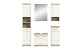 Aktuelles Badmöbel-Set SCHLOONSEE 5 teilig bestehend aus: Hochschrank WBU Spiegel Unterschrank Hängeschrank Schloonsee Angebot bei Höffner in Duisburg ab 479,00 €