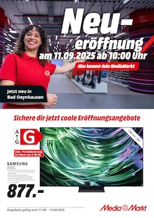 MediaMarkt Saturn Prospekt Neueröffnung mit 8 Seiten