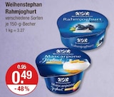 Rahmjoghurt von Weihenstephan im aktuellen V-Markt Prospekt für 0,49 €
