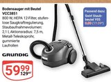 Bodensauger mit Beutel VCC3851 bei GLOBUS im Prospekt "" für 9,99 €