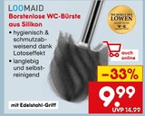 Borstenslose WC-Bürste aus Silikon Angebote von LOOMAID bei Netto Marken-Discount Ahlen für 9,99 €