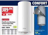 Chauffe-eau électrique vertical Sagéo 200L - Ariston - Screwfix à Rouen Chauffe-eau électrique vertical Sagéo 200L - Ariston en promo chez Screwfix Rouen à 309,99 €