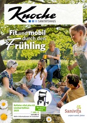 Aktueller Sanitätshaus Knoche KG Sanitätshaus Prospekt in Dinslaken und Umgebung, "Fit und mobil durch den Frühling" mit 6 Seiten, 13.03.2025 - 31.05.2025