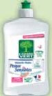 LIQUIDE VAISSELLE PEAUX SENSIBLES - L'ARBRE VERT - Intermarché à Maubeuge LIQUIDE VAISSELLE PEAUX SENSIBLES - L'ARBRE VERT en promo chez Intermarché Maubeuge à 0,62 €