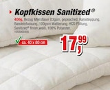 Kopfkissen Sanitized Angebote bei Die Möbelfundgrube Bad Kreuznach für 17,99 €