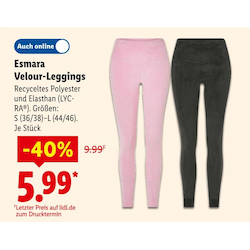 Velour-Leggings