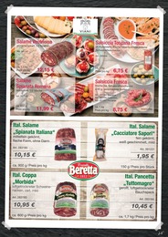 Hamberger ja im Prospekt 