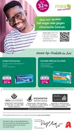 mea - meine apotheke Apotheke Prospekt der aktuellen Woche mit 4 Seiten, gültig von 01.06.2025 bis 30.06.2025, in Nördlingen und Umgebung Aktueller mea - meine apotheke Apotheke Prospekt in Nördlingen und Umgebung, "Unsere Juni-Angebote" mit 4 Seiten, 01.06.2025 - 30.06.2025