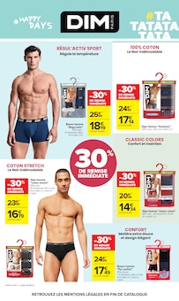 Promotion Slip Homme dans le prospectus Carrefour, valable du 08/09/2026 au 21/09/2026 Promo Slip Homme dans le catalogue Carrefour du moment à la page 72