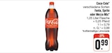 verschiedene Sorten Fanta, Sprite oder Mezzo Mix Angebote von Coca-Cola bei nah und gut Schwabach für 0,99 €