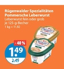 Pommersche Leberwurst von Rügenwalder Spezialitäten im aktuellen V-Markt Prospekt für 1,49 €