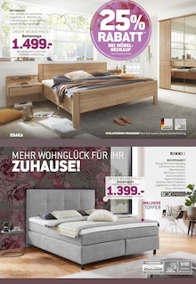 Bett im PFIFF Möbel Prospekt "MEHR WOHNGLÜCK FÜR IHR ZUHAUSE!" mit 24 Seiten (Lübeck)