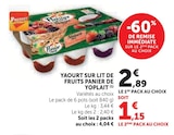 Yaourt sur lit de fruits Panier - Yoplait en promo chez U Express Orange à 1,15 €
