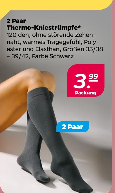 Thermo-Kniestrümpfe