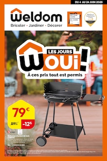 Catalogue Weldom à Rennes cette semaine, valable du 04/06/2025 au 24/06/2025 Prospectus Weldom à Rennes, "LES JOURS WOUI ! À ces prix tout est permis", 8 pages de promos valables du 04/06/2025 au 24/06/2025
