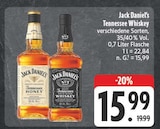 Tennessee Whiskey Angebote von Jack Daniel's bei EDEKA Hof für 15,99 €