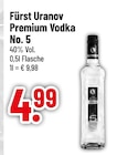 Premium Vodka No. 5 im aktuellen Prospekt bei Trinkgut in Prien