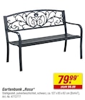 Gartenbank "Rosa" im toom Baumarkt Prospekt Gartenbank "Rosa" von im aktuellen toom Baumarkt Prospekt für 79,99 €