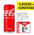 Coca-Cola³, Fanta Orange und weitere Sorten im Angebot bei Marktkauf in Konstanz Coca-Cola³, Fanta Orange und weitere Sorten Angebote von Coca-Cola bei Marktkauf Konstanz für 0,79 €
