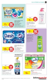 Lessive Angebote im Prospekt "-60% DE REMISE IMMÉDIATE SUR LE 2ÈME" von Intermarché Contact Lessive Angebote im Prospekt "-60% DE REMISE IMMÉDIATE SUR LE 2ÈME" von Intermarché Contact auf Seite 33