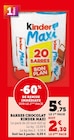 Maxi Barres Chocolat - Kinder en promo chez U Express Champigny-sur-Marne à 8,05 €