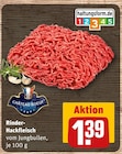Rinder-Hackfleisch für 1,39 € bei REWE im Angebot Rinder-Hackfleisch im aktuellen REWE Prospekt