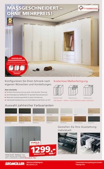 Kleiderschrank im aktuellen Segmüller Prospekt (Leverkusen) Kleiderschrank im Segmüller Prospekt "SEGMÜLLER Highlight Angebote" mit 38 Seiten (Leverkusen)