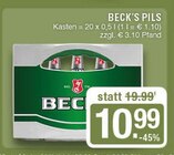 Pils Angebote von Beck's bei EDEKA Haltern am See für 10,99 €