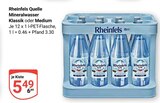 Mineralwasser Klassik Angebote von Rheinfels Quelle bei GLOBUS Duisburg für 5,49 €