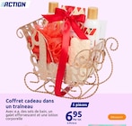 Coffret cadeau dans un traîneau en promo chez Action Reims à 6,95 €