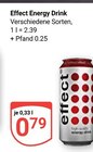 Aktuelle Energydrink Angebote bei GLOBUS in Hürth Aktuelles Effect Energy Drink Angebot bei GLOBUS in Hürth ab 0,79 €