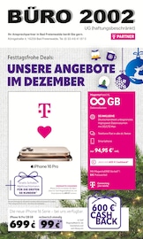 Aktueller BÜRO 2002 UG Prospekt mit Handy, "Festtagsfrohe Deals: UNSERE ANGEBOTE IM DEZEMBER", Seite 1