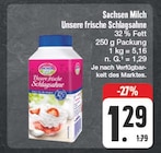 Unsere frische Schlagsahne Angebote von Sachsen Milch bei EDEKA Freital für 1,29 €