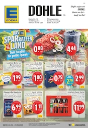 Aktueller EDEKA Supermarkt Prospekt in Hopsten und Umgebung, "Aktuelle Angebote" mit 24 Seiten, 22.09.2025 - 27.09.2025