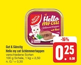 Hello my cat Schlemmerhappen im Angebot bei EDEKA in Zwickau Hello my cat Schlemmerhappen Angebote von Gut & Günstig bei EDEKA Zwickau für 0,25 €