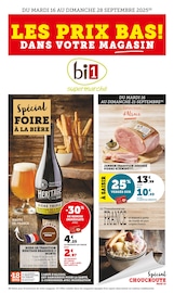 Catalogue Supermarchés Bi1 en cours à Malbuisson et alentours, "LES PRIX BAS ! DANS VOTRE MAGASIN", 24 pages, 16/09/2025 - 28/09/2025