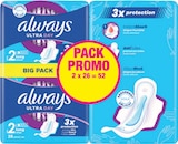Serviettes hygiéniques Ultra Day Long 2x26 - ALWAYS dans le catalogue Intermarché Super