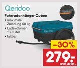 Fahrradanhänger Qubee im Angebot bei Netto Marken-Discount in Garbsen Fahrradanhänger Qubee Angebote von Qeridoo bei Netto Marken-Discount Garbsen für 279,00 €